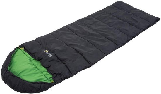 Slaapzak - Kampeerzak Dekenzak - Kamperen en Reizen - Omvormbaar tot Deken - One Size - Zwart
