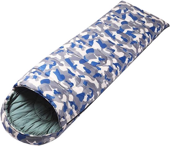 Slaapzak - Kampeerzak - Kamperen en wandelen - Waterdicht en ademend - 210x80cm - Blauw