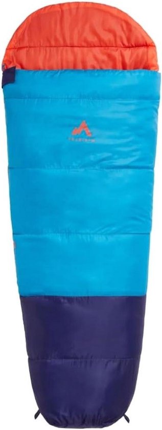 Slaapzak - Kampeerzak - Kamperen - Twee-laags constructie - 140L - Blauw/Rood
