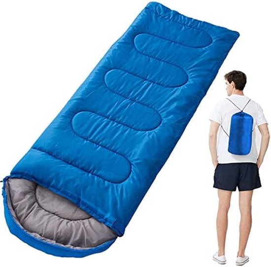 Slaapzak - Kampeerzak - Outdoor avonturen - Waterdicht ademend warm - Verdikte winter - Blauw