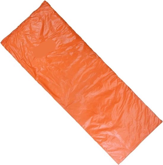 Slaapzak - Kampeerzak Outdoor - Buiten slapen - Ultralicht en compact - 190x70 cm - Oranje