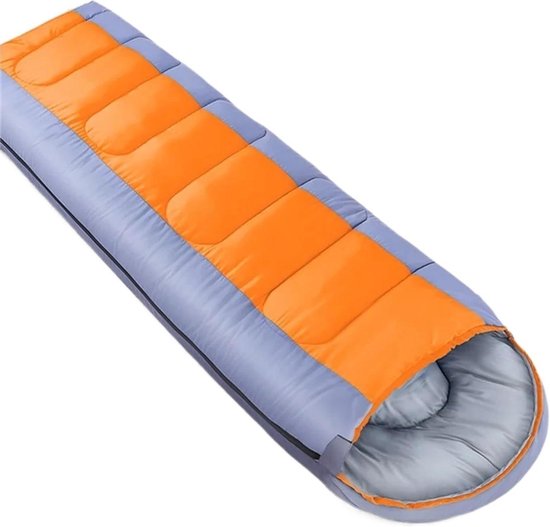 Slaapzak - Kampeerzak Outdoor - Buiten slapen - Waterdicht ontwerp - Standaard lengte - Oranje