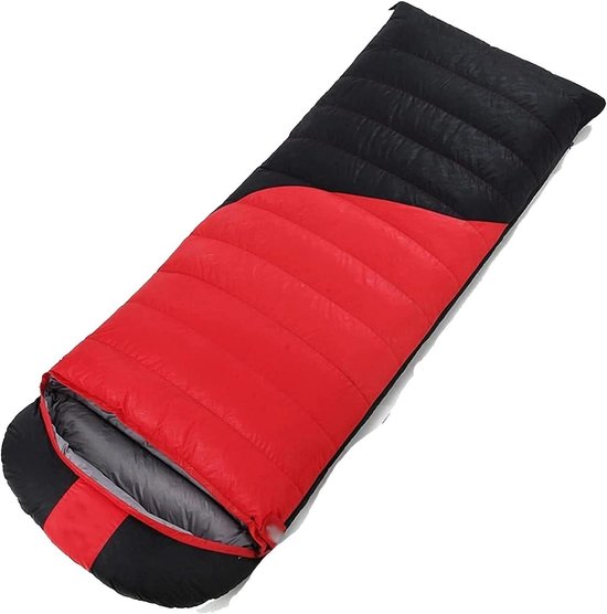 Slaapzak - Kampeerzak Outdoor - Kamperen en Reizen - Waterafstotend Nylon - 210x80cm - Rood
