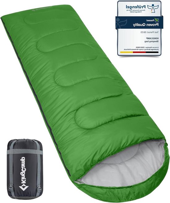 Slaapzak - Kampeerzak - Outdoor slapen - Waterdicht en compact - 3 seizoenen - Groen