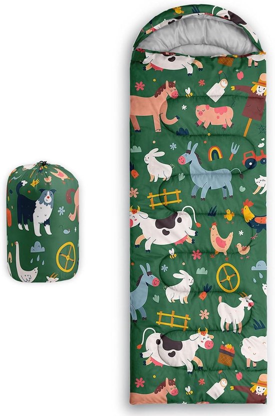 Slaapzak Kat - Kampeerslaapzak Outdoor - Kamperen en Hiken - Waterdicht en Koude Bestendig - 80 x 230cm - The Cow