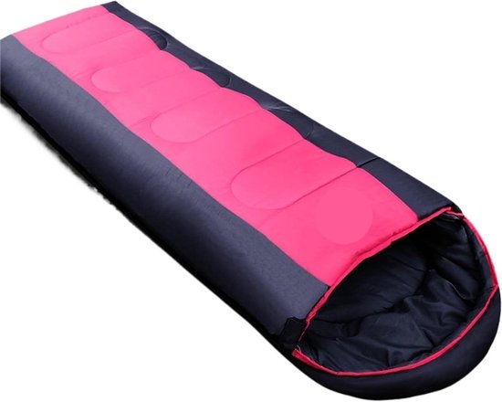 Slaapzak Katoen - Kampeerslaapzak Envelop - Buiten Kamperen - Ruim Interieur - Standaard Lengte - Rood