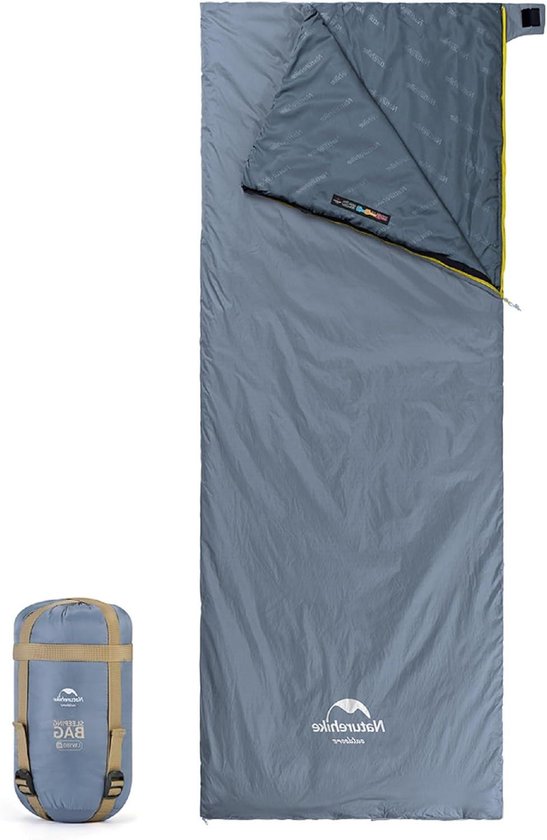 Slaapzak Katoen - Outdoor Slaapzak - Kamperen en Reizen - Ultralicht en Draagbaar - 205 cm x 85 cm - Blauw