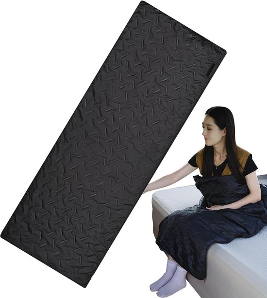 Slaapzak Koud Weer - Thermische Rugzak - Kamperen Wandelen - Waterdicht Ademend - 190 x 70 cm - Zwart