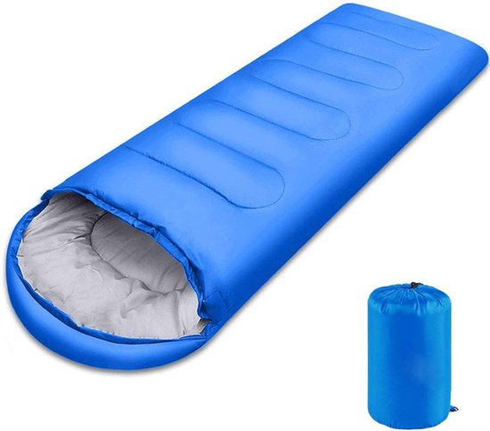 Slaapzak, lichtgewicht 3-seizoenen slaapzak voor kinderen, volwassenen, meisjes en vrouwen, microvezel vulling, 10-20 graden, geschikt voor backpacken/wandelen/kamperen/bergbeklimmen met compressiezak van Merkloos