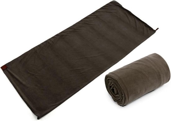 Slaapzak Liner Draagbare Ultralight Grijp Fleece Slaapzak Outdoor Camping Reizen Persoonlijke Warme Slaapzak Voering (Grijs)
