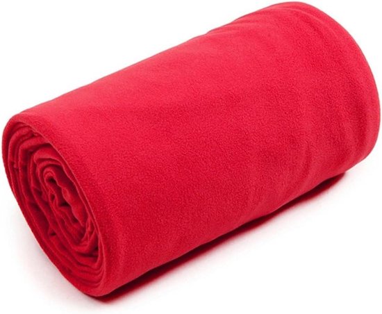 Slaapzak Liner Fleece - Binnenvoering Slaapzak - Outdoor Slapen - Ultra Lichtgewicht - 180 x 715 cm - Rood