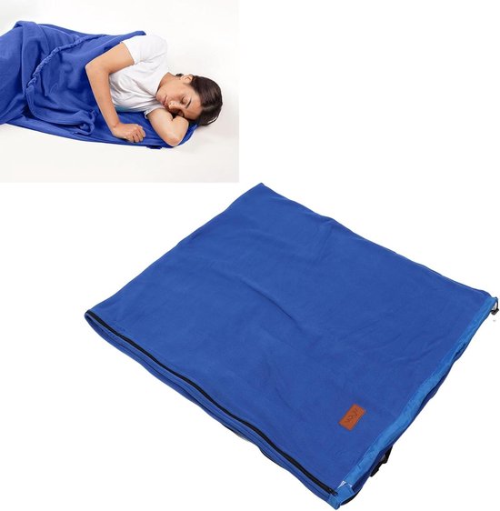 Slaapzak Liner - Fleece Deken - Kamperen en Reizen - Extra Dik Fleece - 37 x 26 x 8 cm