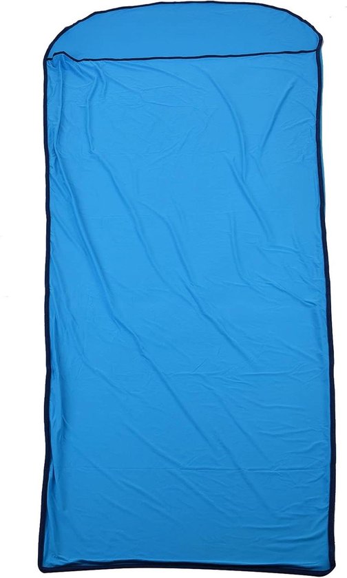 Slaapzak Liner - Kampeerhoes - Outdoor Reizen - Lichtgewicht Compact - 200x80 cm - Blauw