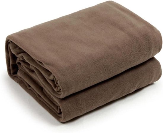 Slaapzak Liner - Reis Beddengoed - Kamperen Wandelen - Dubbelzijdige Rits - 180x80 cm - Bruin