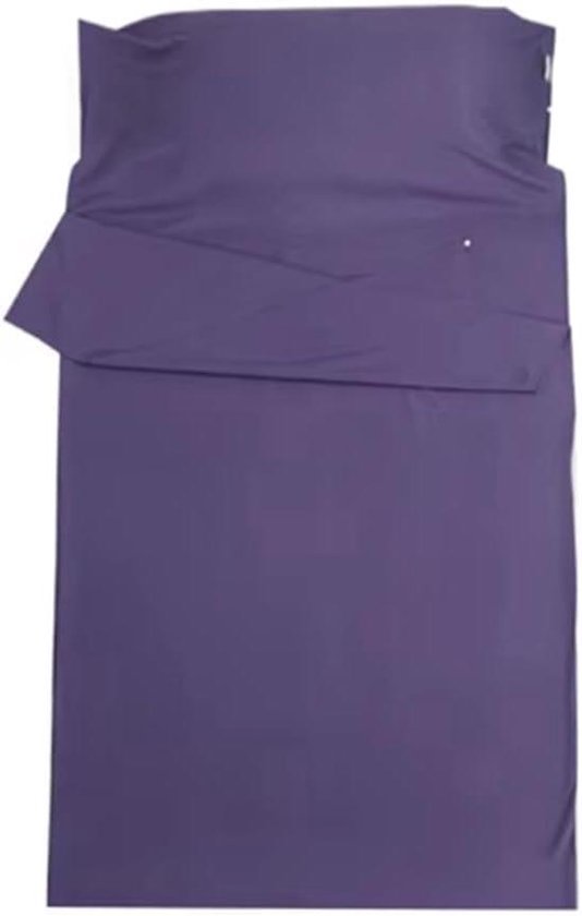 Slaapzak Liner - Reis Laken - Kamperen en Reizen - Ademend Materiaal - 115 x 210 cm - Paars