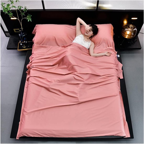 Slaapzak Liner - Reis Laken - Kamperen en Reizen - Comfortabele Katoenen Stof - Compact - Niet gespecificeerd