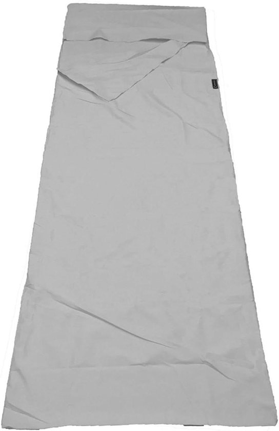 Slaapzak Liner - Reis Laken - Outdoor Kamperen - Lichtgewicht & Compact - 210 x 75 cm - Grijs