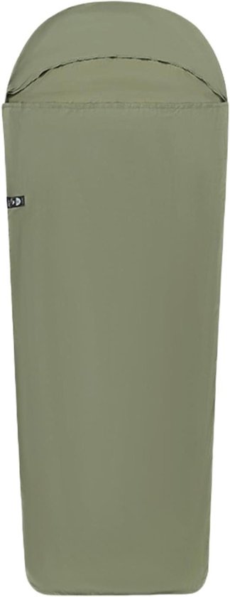 Slaapzak Liner - Reis Slaapzak - Kamperen en Reizen - Verhoogt Warmte en Comfort - 80x210cm - Groen
