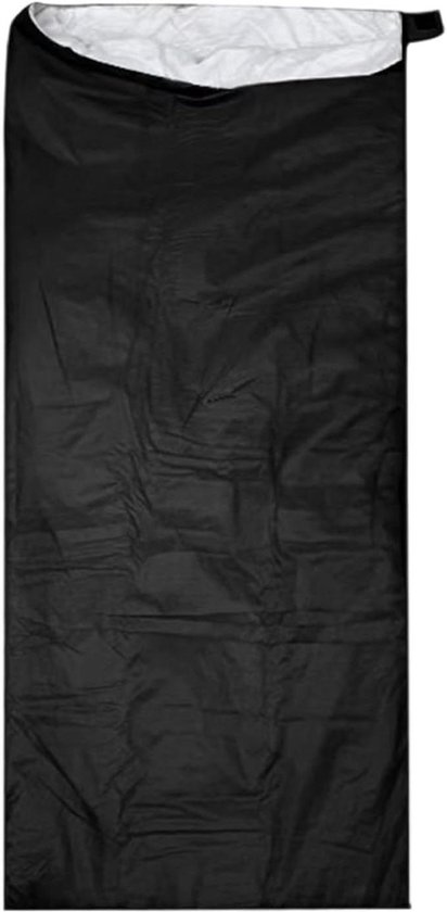 Slaapzak Liner - Reishoes Slaapzak - Kamperen en Reizen - Waterdicht en Ademend - 75x190 cm - Zwart