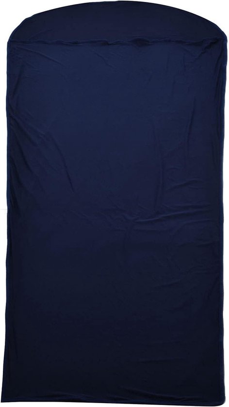 Slaapzak Liner - Reislaken - Kamperen en Reizen - Ademend en Warmte - 200x80cm - Donkerblauw