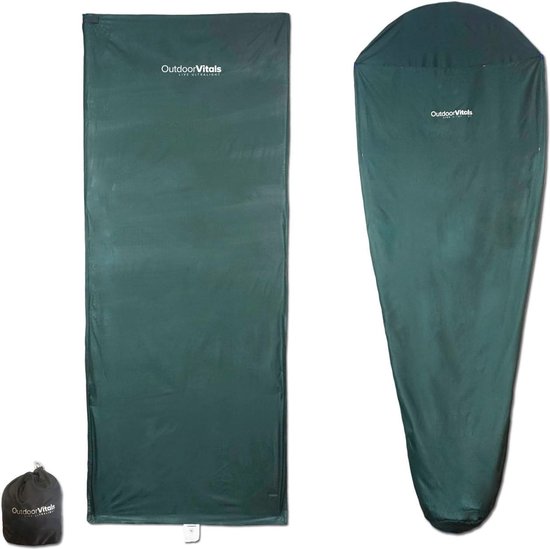 Slaapzak Liner voor Buiten - Ultralichte en Sneldrogende Micro Polyester Voering van Merkloos