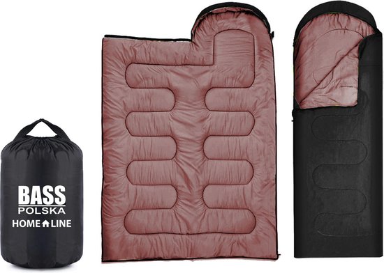 Slaapzak met capuchon, 2-in-1 kampeerquilt, zwart van Quechua