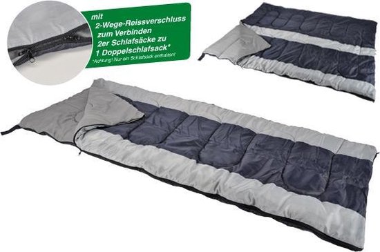 Slaapzak met rits voor dubbelslaapzak van Quechua