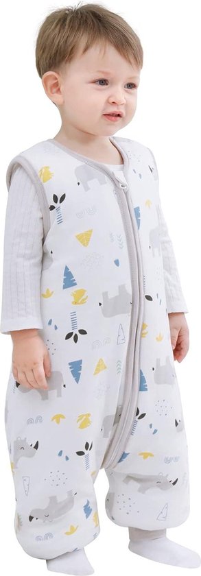 Slaapzak met voeten voor het hele jaar door - Winter babyslaapzak 25 Tog-waarde - 100% puur katoen - Verschillende maten - Herfst winter slaapdeken baby van Merkloos