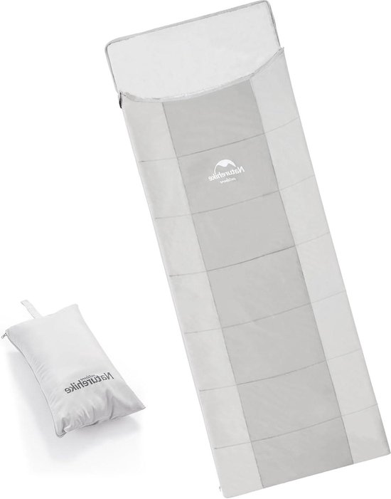 Slaapzak multifunctioneel grijs-dun-winddicht polyester-hostels-berghutten-lente-zomer-herfst-volwassenen-kinderen van Slaapza