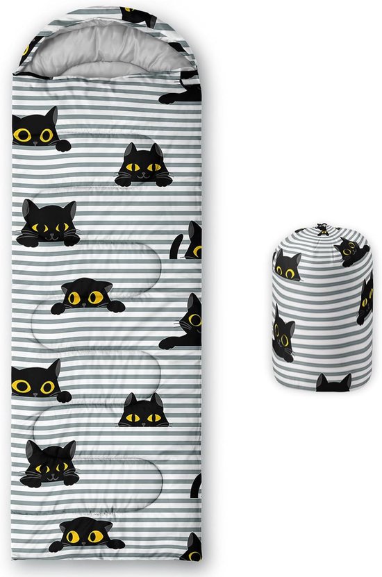 Slaapzak Mummie - Kampeerzak Outdoor - Kamperen en Hiken - Waterdicht en Ademend - 80 x 230cm - Cat-D