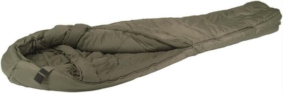 Slaapzak - Mummy model - Kamperen en outdoor - Geïntegreerde capuchon - Één maat - Olijf