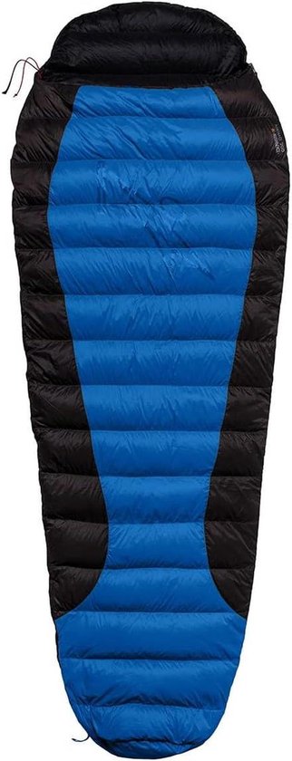 Slaapzak - Mummy slaapzak - Kamperen en wandelen - Twee-weg rits - 180 cm - Blauwgrijszwart