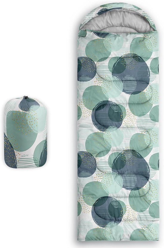 Slaapzak - Mummy slaapzak - Warm kamperen - Waterdicht en lichtgewicht - 80 x 230 cm - Rond