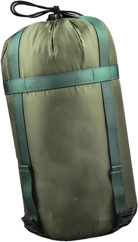 Slaapzak Opbergzak - Compacte Hoes - Reizen Kamperen - Waterafstotend - 18 x 38 cm - Legergroen