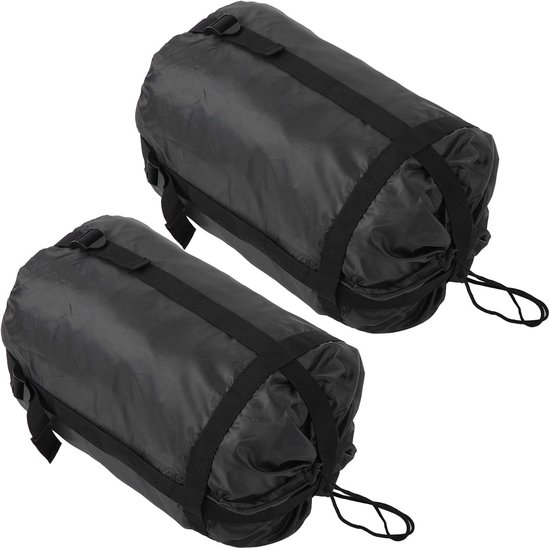 Slaapzak Opbergzak - Compressie Tas - Outdoor Activiteiten - Ruimtebesparend Compressieontwerp - 43x23x23cm - Zwart