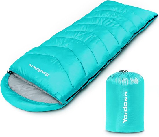 Slaapzak, outdoor, camping, voor volwassenen en kinderen, slaapzakken, zomer, winter, 3-4 seizoenen, dekenslaapzak, ultralicht, kleine pakmaat, reisslaapzak, waterdicht van Merkloos