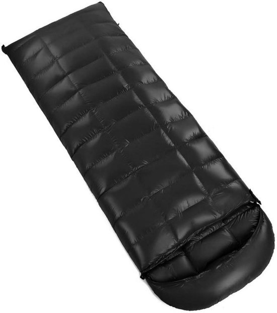 Slaapzak Outdoor - Kampeerzak Warm - Kamperen Backpacken - Waterdicht Winddicht - 210x80 cm - Zwart