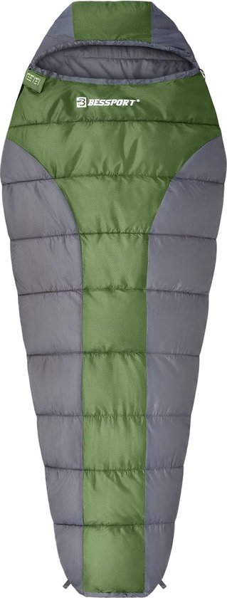 Slaapzak, outdoor mummieslaapzak, 3 seizoenen, klein en ultralicht, voor volwassenen, slaapzak, warm, waterafstotend, voor camping, trekking van Forceatt