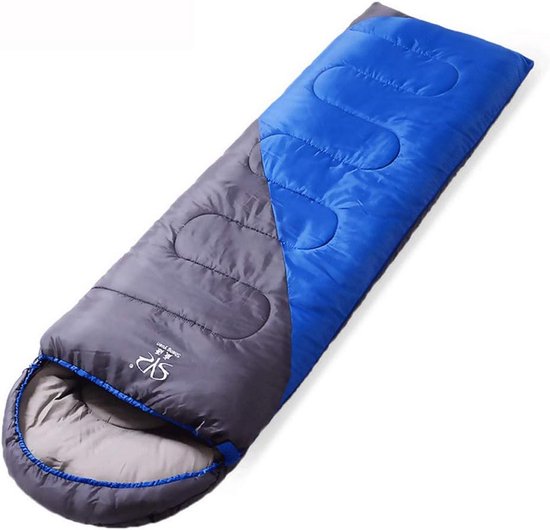 Slaapzak - Outdoor tas - Kamperen en reizen - Waterdicht en combineerbaar - 220x75 cm - Blauw