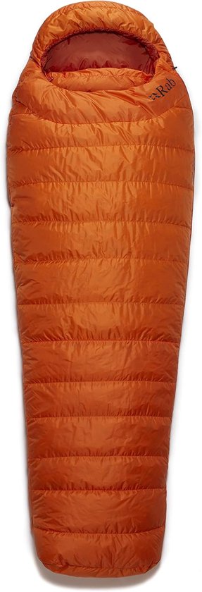 Slaapzak Rab Ascent 300 - lang, atomic - met capuchon - ideaal voor trekking - ShopVlot