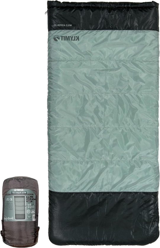 Slaapzak Rechthoekig - Kampeerzak Outdoor - Kamperen Koude Nachten - Water en Slijtvast - One Size - Groen