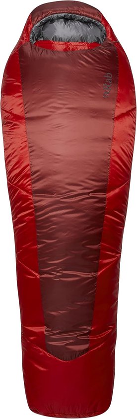 Slaapzak regulier links - Oxblood rood - Gemaakt van gerecycled polyester - Ideaal voor warme nachten - ShopVlot