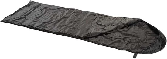 Slaapzak Traveller - Mummie slaapzak - Kamperen en outdoor - Hoge kwaliteit en comfort - One Size - Zwart