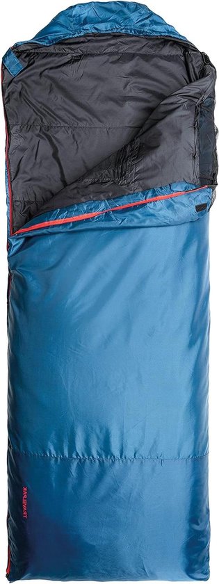 Slaapzak Travelpak Traveller - Reis slaapzak - Kamperen en reizen - Geïntegreerd muggennet - 220 cm lengte - Petrol Blue