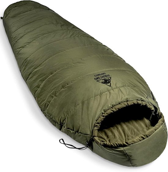 Slaapzak Ultralicht Compact voor Outdoor Gebruik - 3 Seizoenen, 8 °C tot -15 °C, Mummieslaapzak voor Kamperen, Reizen en Wandelen (Groen)