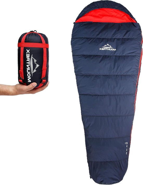Slaapzak Ultralicht Compact Zomerslaapzak 3-4 Seizoenen Mummie Slaapzak Outdoor Kamperen Reizen Festivals 205 x 80cm Koppelbaar van Slaapza