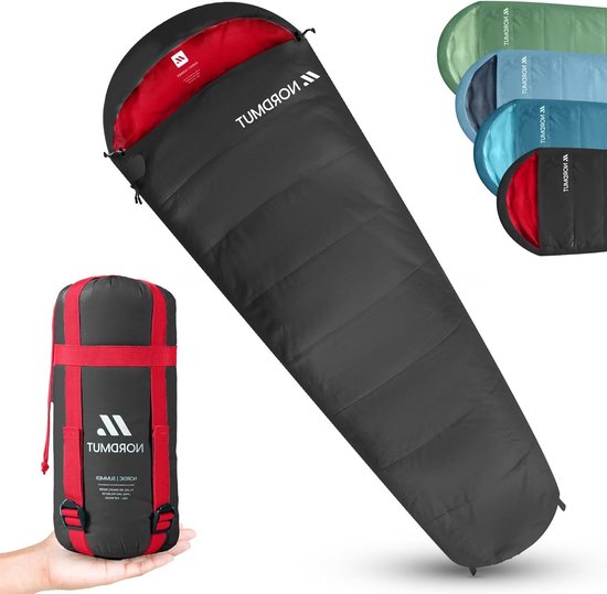 Slaapzak ultralicht kleine verpakkingsmaat 850 g comfortabele slaapzak koppelbaar mummieslaapzak-waterdicht 100 g/m² outdoor camping van Merkloos