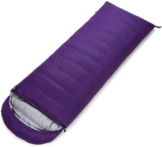 Slaapzak Vier Seizoen - Outdoor Ultralight Slaapzak - Kamperen en Hiken - Waterdichte Scheurbestendige Buitenkant - 220x75cm - Paars