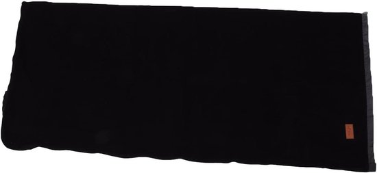 Slaapzak Voering - Fleece Deken - Kampeer Reizen - Super Dikke Fleece - 37 x 26 cm - Zwart