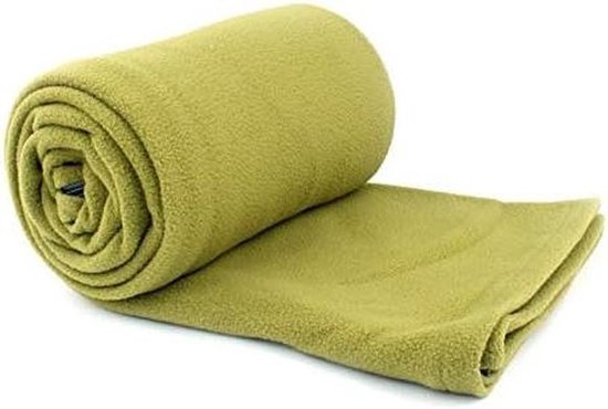 Slaapzak Voering - Molton Liner - Kamperen en Reizen - Met Rits - 183 x 83 cm - Groen